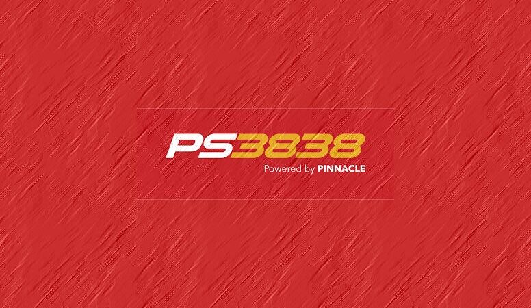 Logo of PS3838 in red