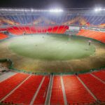 Um grande estádio na ásia